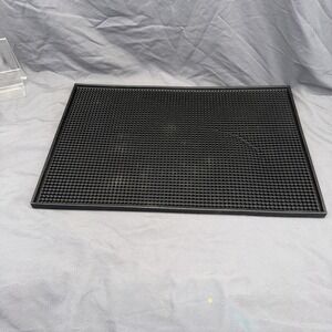 Winco BM-1812K Bar Service Mat Black Rubber 18" x 12"‎ NSF Commercial New